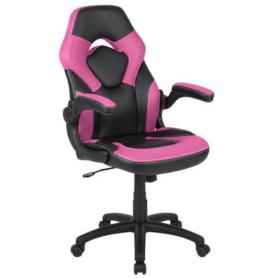 BlackArc Allegiance 1 High Back Gaming Chair with Faux Leather Upholstery, Height Adjustable Swivel Seat & Padded Flip-Up Arms