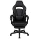 Black |#| Fully Reclining Gaming Chair with Slideout Footrest, Lumbar Massage-Black