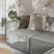 Gray |#| Contemporary Modular Sectional Sofa Left Side Chair with Armrest - Gray Fabric