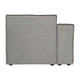 Gray |#| Contemporary Modular Sectional Sofa Left Side Chair with Armrest - Gray Fabric