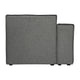 Dark Gray |#| Contemporary Modular Sectional Sofa Left Side Chair with Armrest - DK GY Fabric
