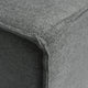 Dark Gray |#| Contemporary Modular Sectional Sofa Left Side Chair with Armrest - DK GY Fabric