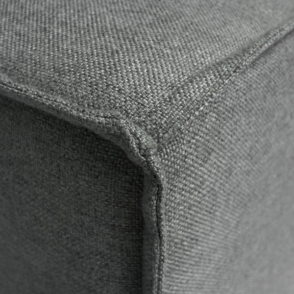 Dark Gray |#| Contemporary Modular Sectional Sofa Left Side Chair with Armrest - DK GY Fabric