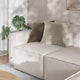 Cream |#| Contemporary Modular Sectional Sofa Left Side Chair with Armrest - Cream Fabric