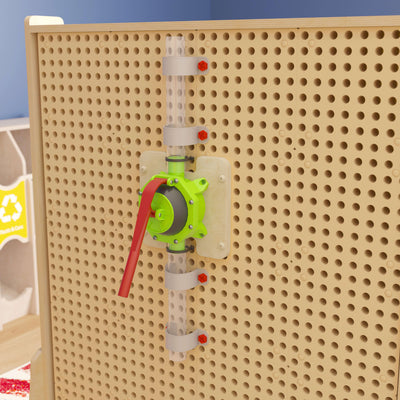 Bright Beginnings Commercial Grade 10 Piece Modular STEAM Wall STEAM Accessories- Pipe Builder Hand Pump & Accessories - View 2