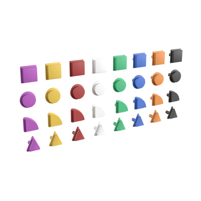Bright Beginnings Commercial Grade 256 Piece Shape Set for Modular STEAM Wall Systems - View 1