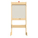 Commercial Double Sided Freestanding Wooden Art Easel with Storage Tray-Natural