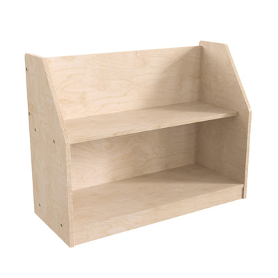 Bright Beginnings Commercial Grade Modular 2 Shelf Wooden Classroom Display Shelf - View 1