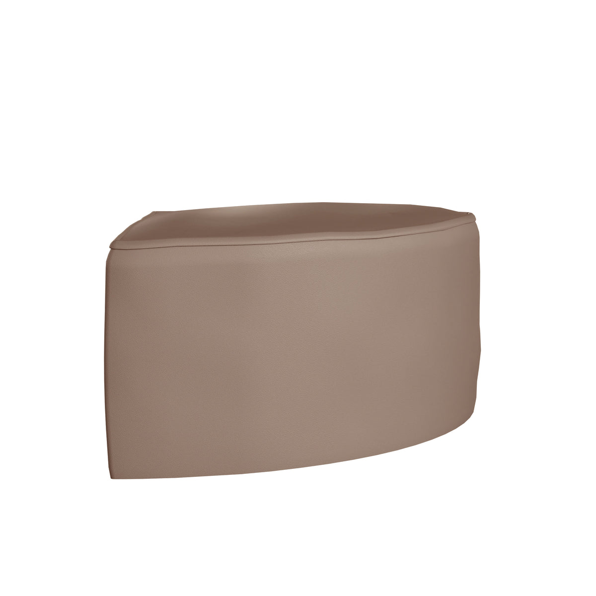 Commercial Grade Armless Modular Backless Corner Chair - Neutral Vinyl