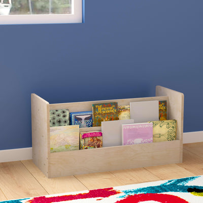 Bright Beginnings Commercial Grade Modular Double Sided Tiered Wooden Classroom Book Display Shelf - View 2