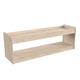 Commercial Grade Natural Finish Wooden Classroom 2 Tier Display Shelf Unit