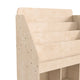 Commercial Grade Natural Wooden 4 Tier Classroom Bookstand Display Shelf