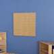 Commercial Grade 31.5inchW x 31.5inchH Peg Panel for Modular STEAM Wall System-Natural