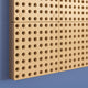 Commercial Grade 31.5inchW x 31.5inchH Peg Panel for Modular STEAM Wall System-Natural