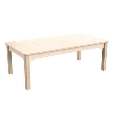 Bright Beginnings Commercial Grade Rectangular Wooden Preschool Classroom Activity Table - View 1