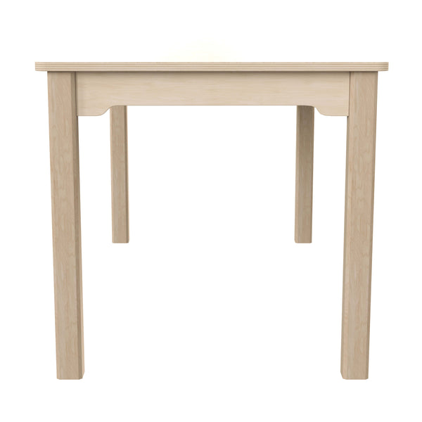 Commercial 23.5 x 47.25 Rectangular Wooden Classroom Activity Table - Beech