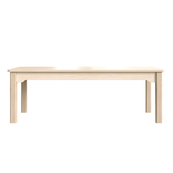 Commercial 23.5 x 47.25 Rectangular Wooden Classroom Activity Table - Beech