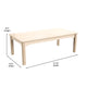 Commercial 23.5 x 47.25 Rectangular Wooden Classroom Activity Table - Beech