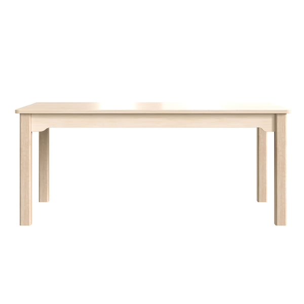Commercial 23.5 x 47.25 Rectangular Wooden Classroom Activity Table - Beech