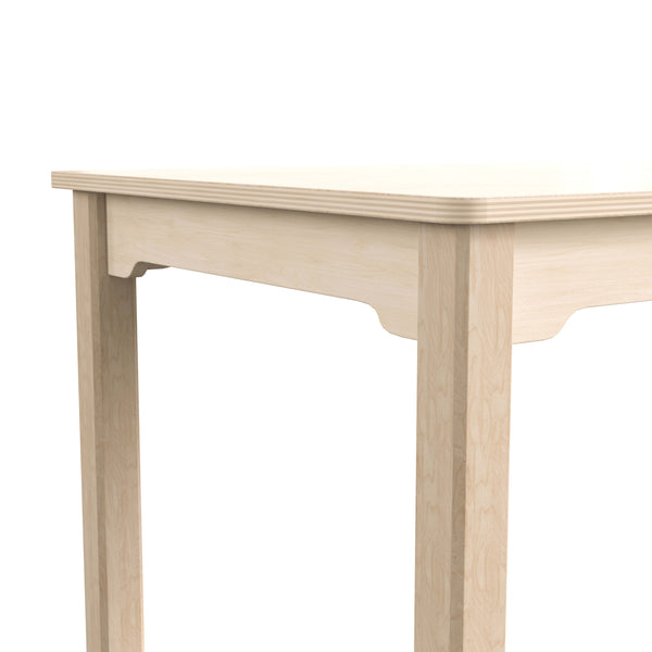 Commercial 23.5 x 47.25 Rectangular Wooden Classroom Activity Table - Beech