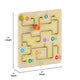 Commercial Grade Wooden STEM Sliding Maze Learning Board-Natural/Multicolor