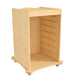 Commercial Grade Natural Finish Wooden STEAM Wall Board Mobile Storage Cart