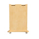 Commercial Grade Natural Finish Wooden STEAM Wall Board Mobile Storage Cart