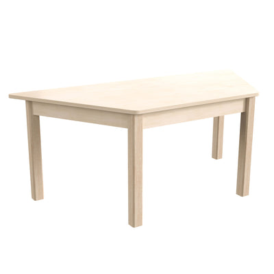 Bright Beginnings Commercial Grade Trapezoid Wooden Preschool Classroom Activity Table - View 1