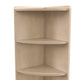 Commercial Grade Natural Finish Wooden Classroom 3 Tier Corner Storage Unit