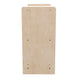 Commercial Grade Natural Finish Wooden Classroom 2 Shelf Storage Unit, Kid Safe