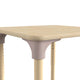 Commercial Grade Adjustable Height Square Wooden Classroom Table - Beech