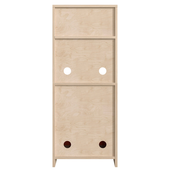 Wooden Commercial Grade Kid's Kitchen Cabinet with Microwave and Storage