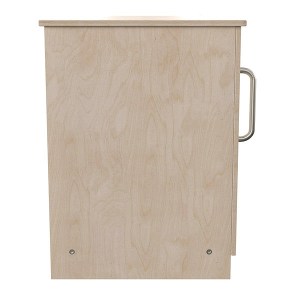 Wooden Commercial Grade Kid's Kitchen Refrigerator with Storage