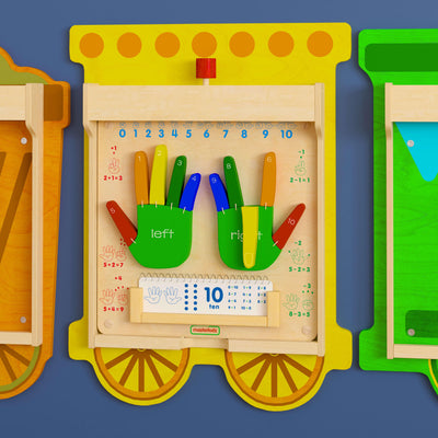 Bright Beginnings Commercial Grade Wooden Counting STEAM Wall Accessory Board - View 2