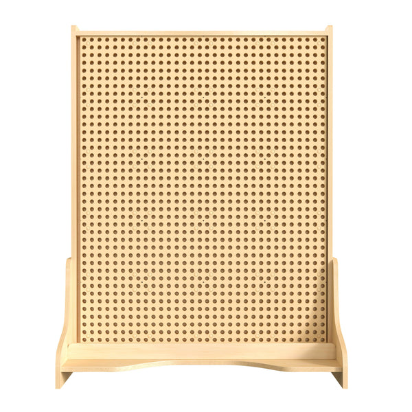 Commercial Grade Double Sided STEAM Wall System with Peg Panels - Natural