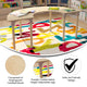 Commercial Grade Adjustable Height Half Circle Wood Activity Table - Beech