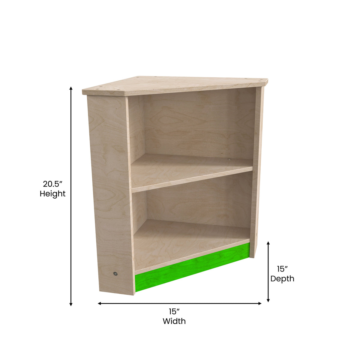 Kid's Commercial Grade Two Tier Wooden Corner Kitchen Cabinet