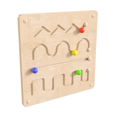 Bright Beginnings Commercial Grade Wooden Lines and Patterns Motor Skills STEAM Wall Accessory Board - View 1