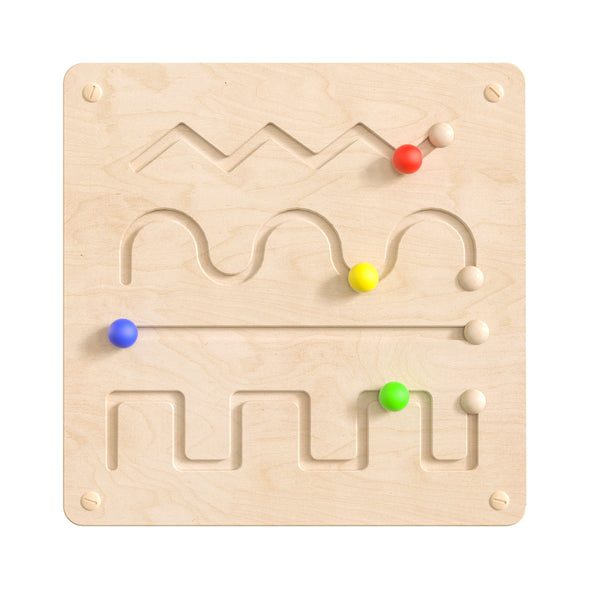 Commercial Grade STEAM Wall Wooden Lines and Patterns Accessory Board - Natural