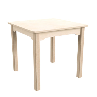 Bright Beginnings Commercial Grade Wooden Square Preschool Classroom Activity Table - View 1