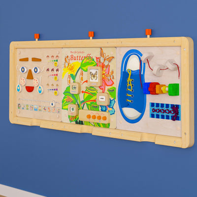 Bright Beginnings Commercial Grade Wooden Three Panel STEAM Wall System - View 2