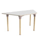 Commercial Grade Adjustable Height Trapezoid Wood Activity Table - Beech/White