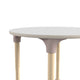 Commercial Grade Adjustable Height Round Wooden Classroom Table - Beech/White