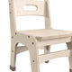 Commercial Grade 10 Inch Natural Wood Classroom Chairs with Carry Handle-2 Pack