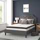 Dark Gray,Full |#| Full Tufted Platform Bed in Dark Gray Fabric with 10 Inch Pocket Spring Mattress