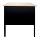 White Oak |#| Commercial Right Side Single Pedestal Desk-3 Locking Drawers in White Oak-30x48