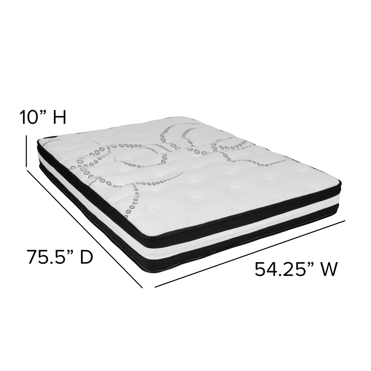 Full |#| Full 10inch Mattress & Gel 3inch Memory Foam Topper Bundle Set