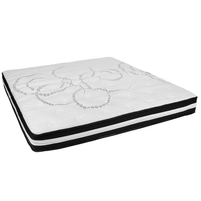 Capri Comfortable Sleep 10 Inch CertiPUR-US Certified Hybrid Pocket Spring Mattress, Mattress in a Box