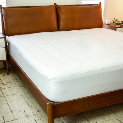 Capri Comfortable Sleep Mattress Pad - Cotton Top - Deep Pockets - Hypoallergenic