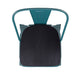 Kelly Blue-Teal/Black |#| All-Weather Bar Height Stool with Poly Resin Seat - Kelly-Blue Teal/Black